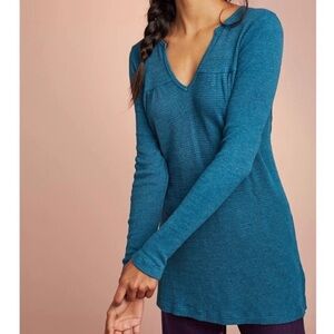 Anthropologie T.La Waffle Knit Thermal Tunic Dress (Mini) women's size Small